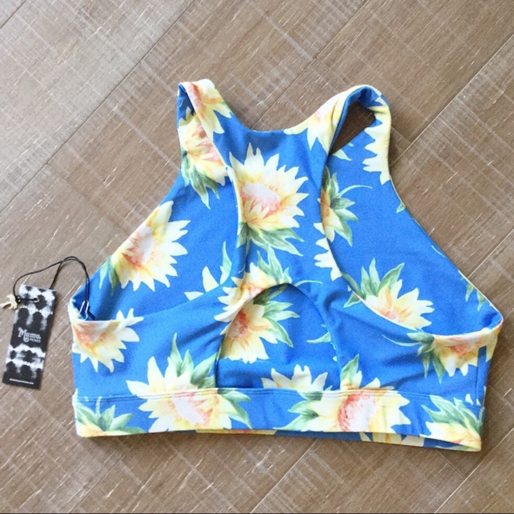 NWT Show Me Your Mumu Arc Sports Bra Sunflowers XL - Picture 3 of 8
